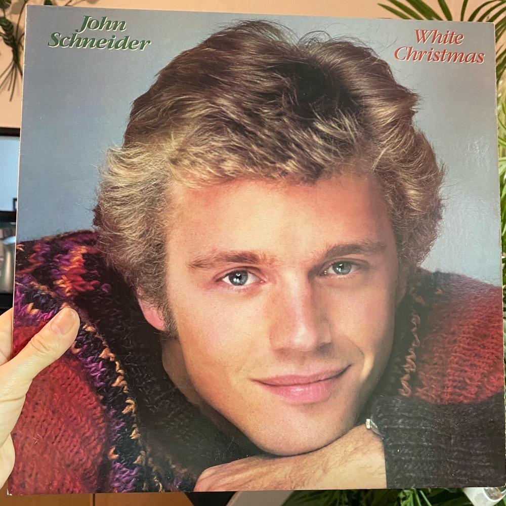 John Schneider White Christmas Vintage Vinyl LP
